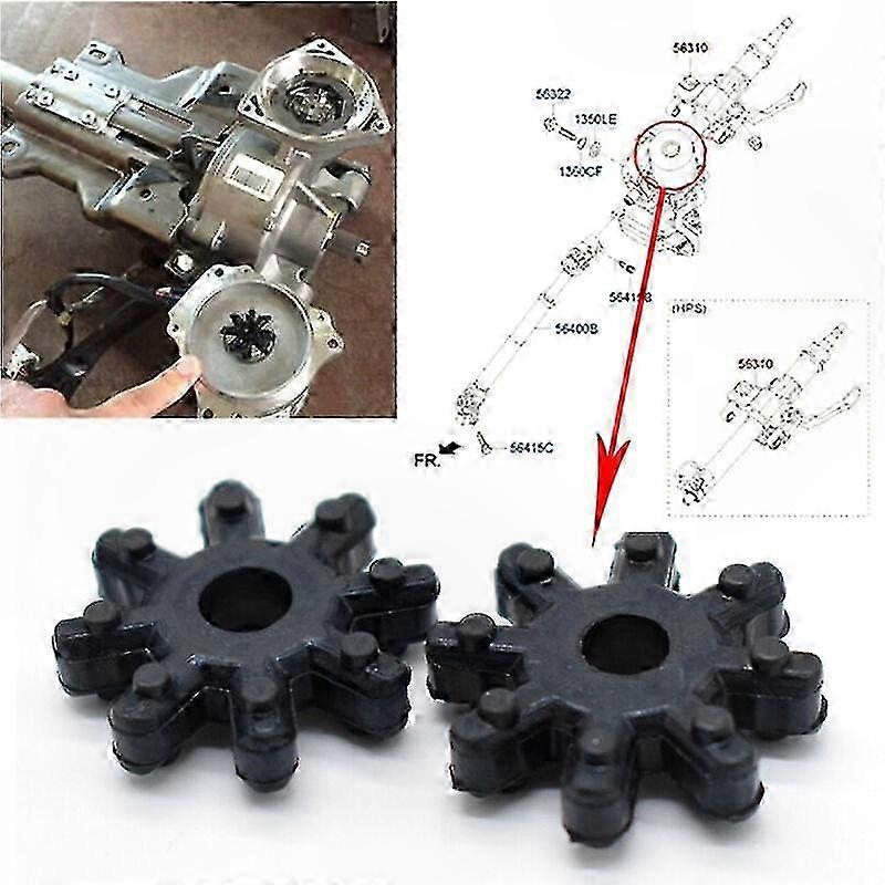 Flexible Steering Column Coupler for   Vehicles - 2 Pack High-Quality Replacement Components