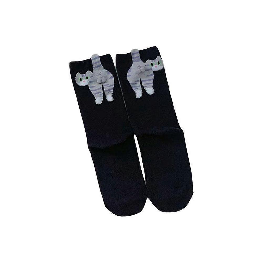 Mignon chat chaussettes avec des boules respirant drôle 3D chaussettes en coton cadeau