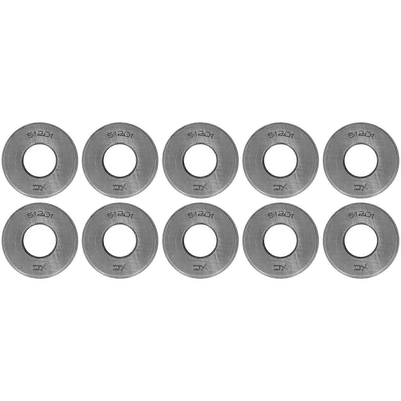 10Pcs Thrust Ball Bearing Single Direction Accessory Replacement Set Kit for Equipment51201