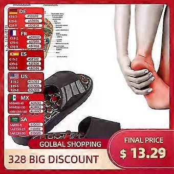2025 Chinelos de massagem nos pés Terapia de acupuntura Sapatos massageadores para ativação de pontos de acupuntura Reflexologia Cuidados com os pés Sandália massageadora