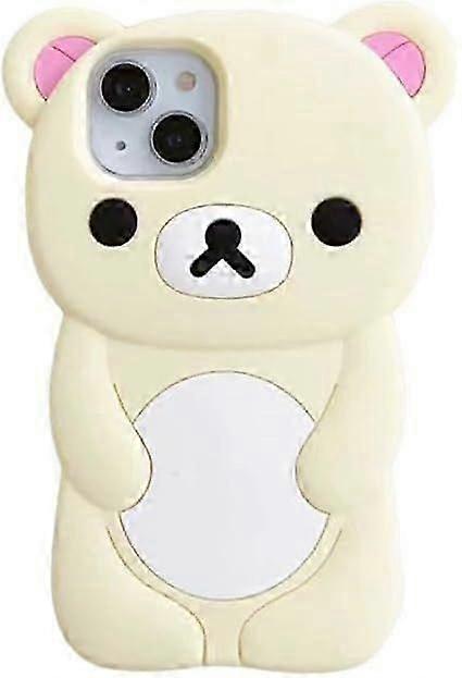 جراب واقية من السيليكون السميك للغاية ل ، لطيف الدب 3D فتاة الكرتون