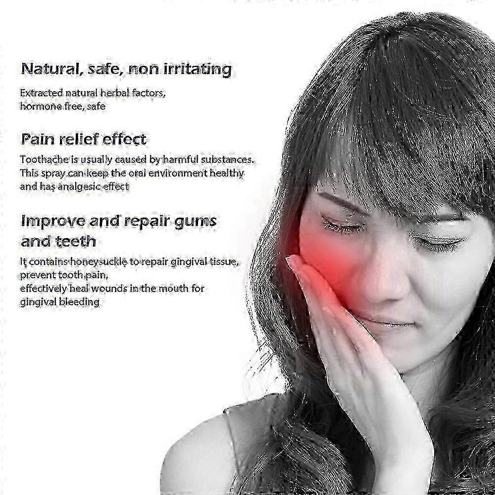 3pcs Toothache Spray Gum Swelling Toothache Toothache Water Licorice Tooth Decay Worm Tooth Fire Caries