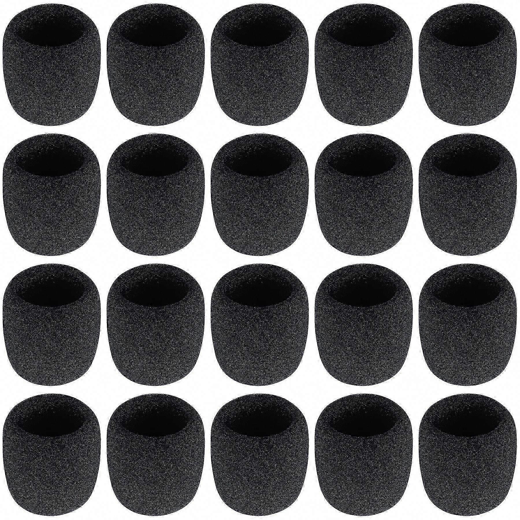 Karaoke DJ için 20 Adet Kalın El Sahne Mikrofonu Ön Cam Köpük Kapak