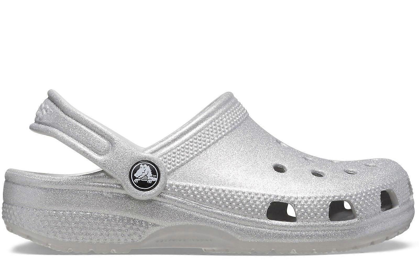 Crocs Classic Glitter Infants Silver