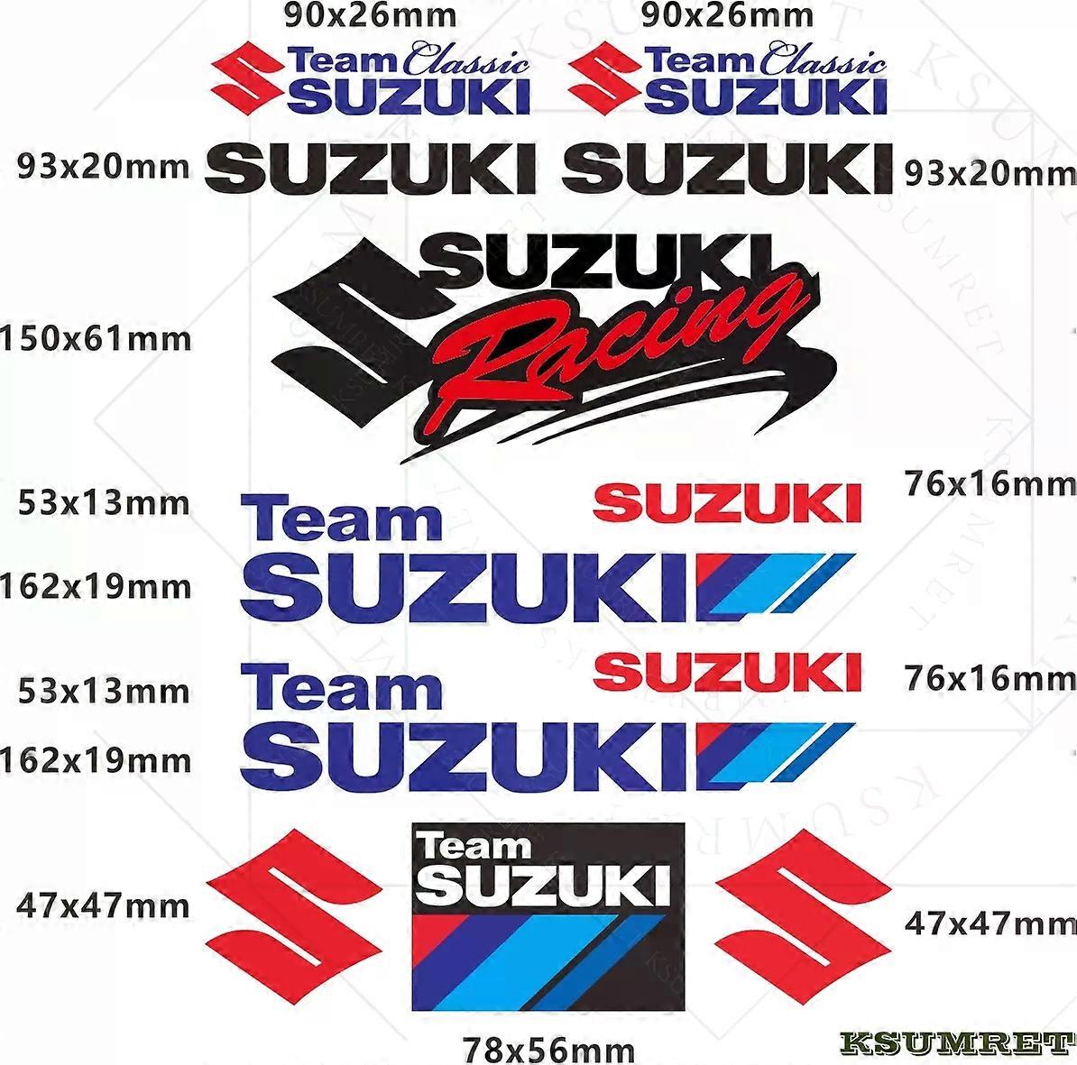 Suzuki Aufkleber-Set, Logo-Set, Helmemblem-Kit