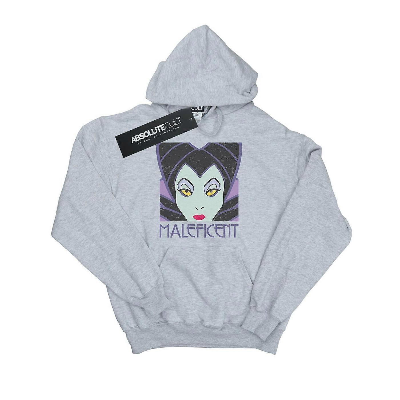Disney Girls Maleficent cropped cabeça com capuz