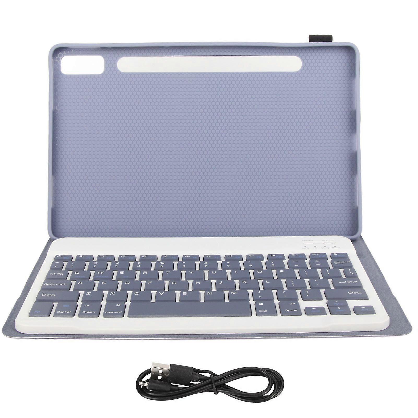 Tablet Keyboard Magnetic Protective Case BT Connection Wireless Keyboard for Tab P11 Pro 2nd Gen Pad Pro 2022 11.2in Purple