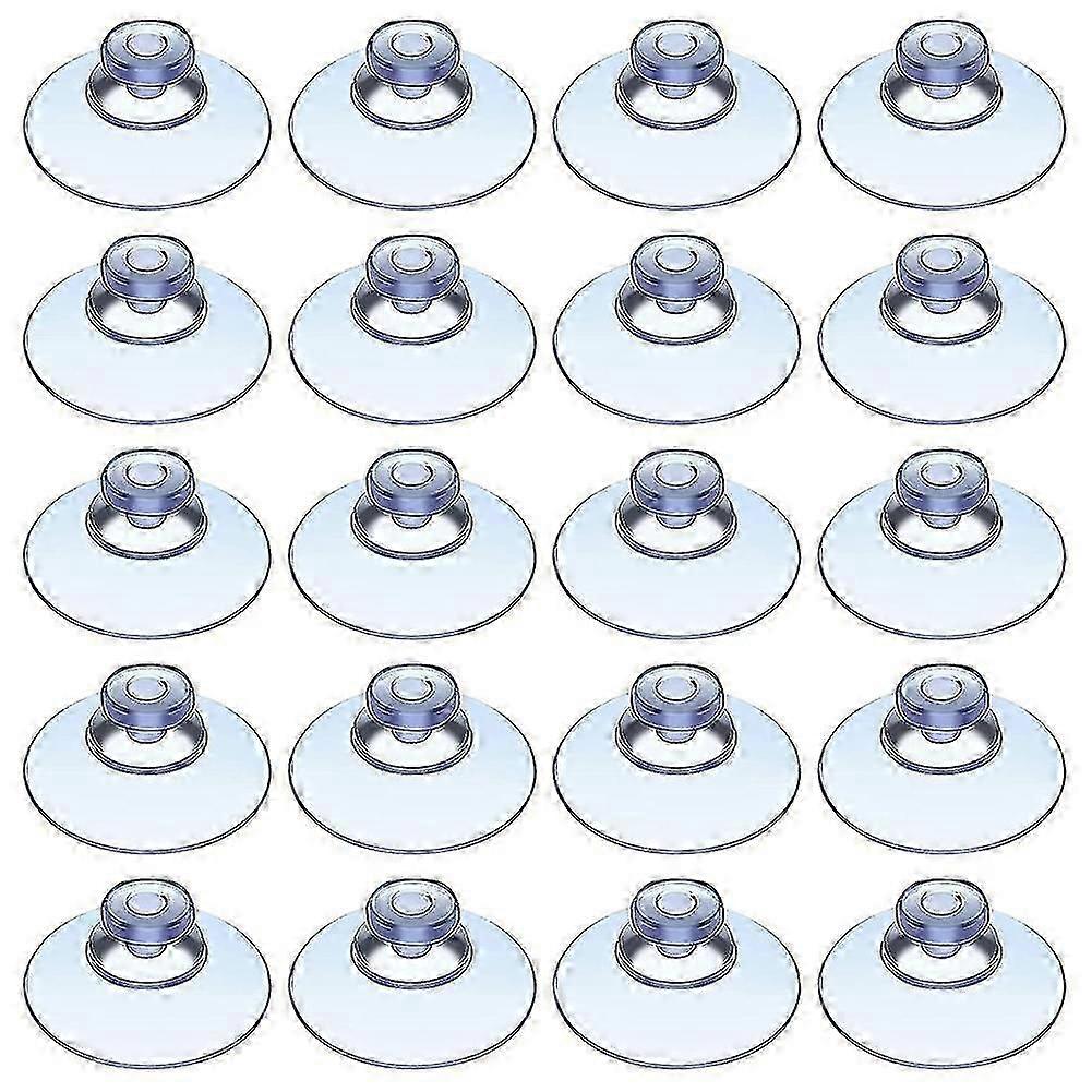 Transparent Suction Cups (100pcs) - Plastic Pads Without Hooks for Outdoor, Kitchen, Bath