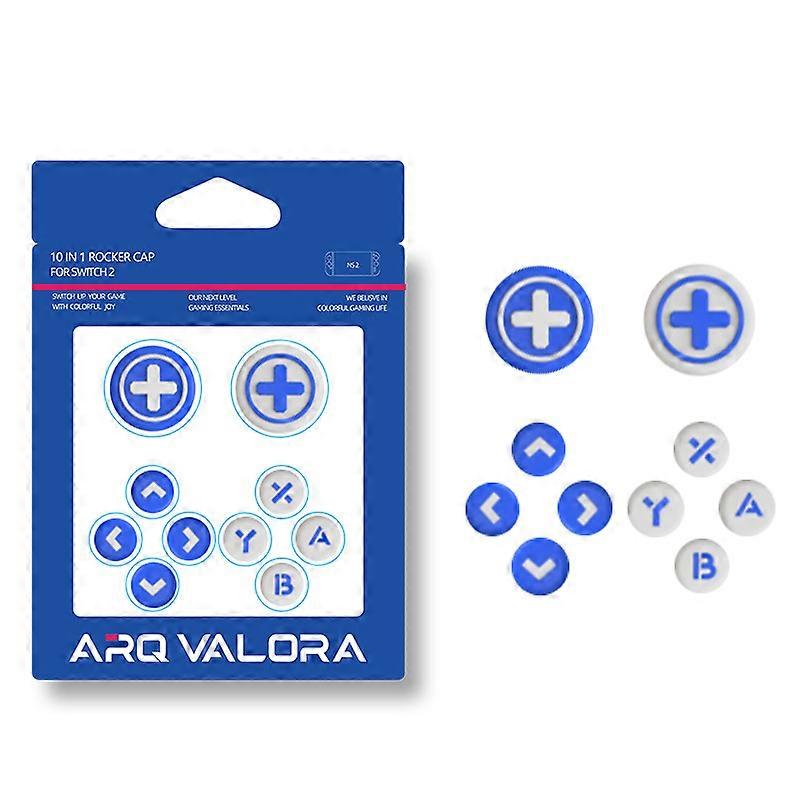 10 in 1 Compatible For Nintendo Switch 2 Silicone Thumb Grips Button Caps Joystick Covers Game Controller Protection Kit