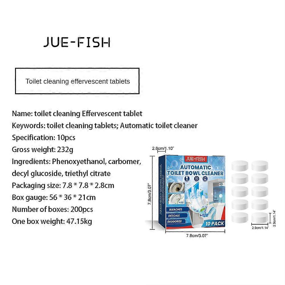 1/2/3/4/5x Toilet Cleaner Tabs Cistern, Extra Strong Descaler For Sanitary, Especially Stubborn Limescale And Urine Stone new
