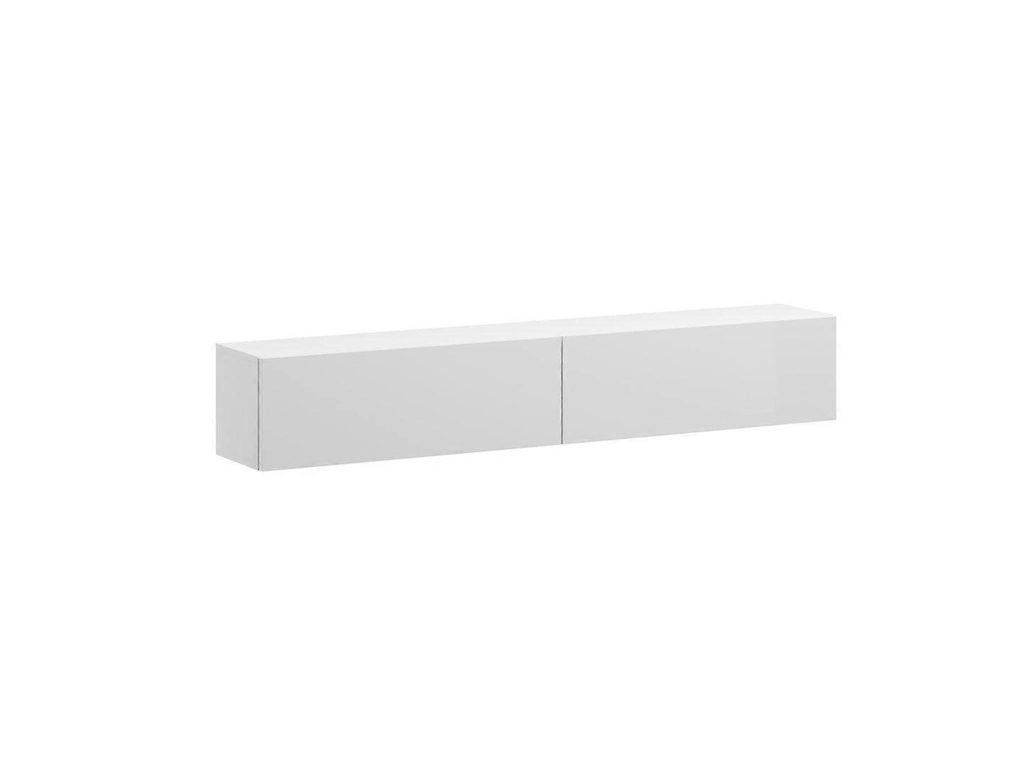 Meuble TV Cama Vigo '180' 30/180/40 Blanc/blanc brillant