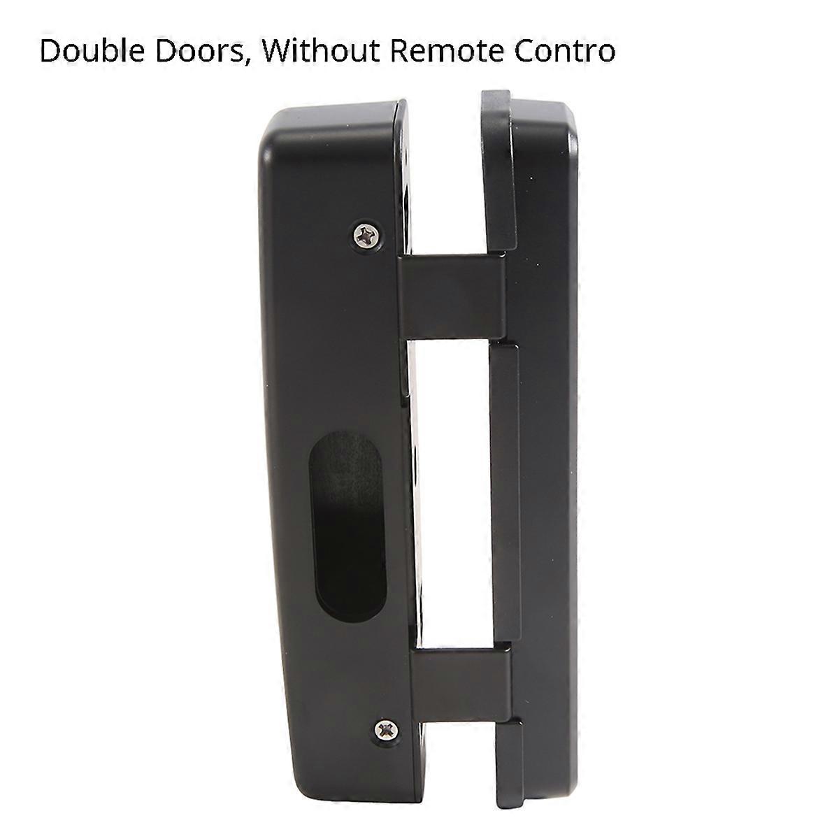 Framed Double Door No Hole Door Fingerprint Lock Password Swipe Card
