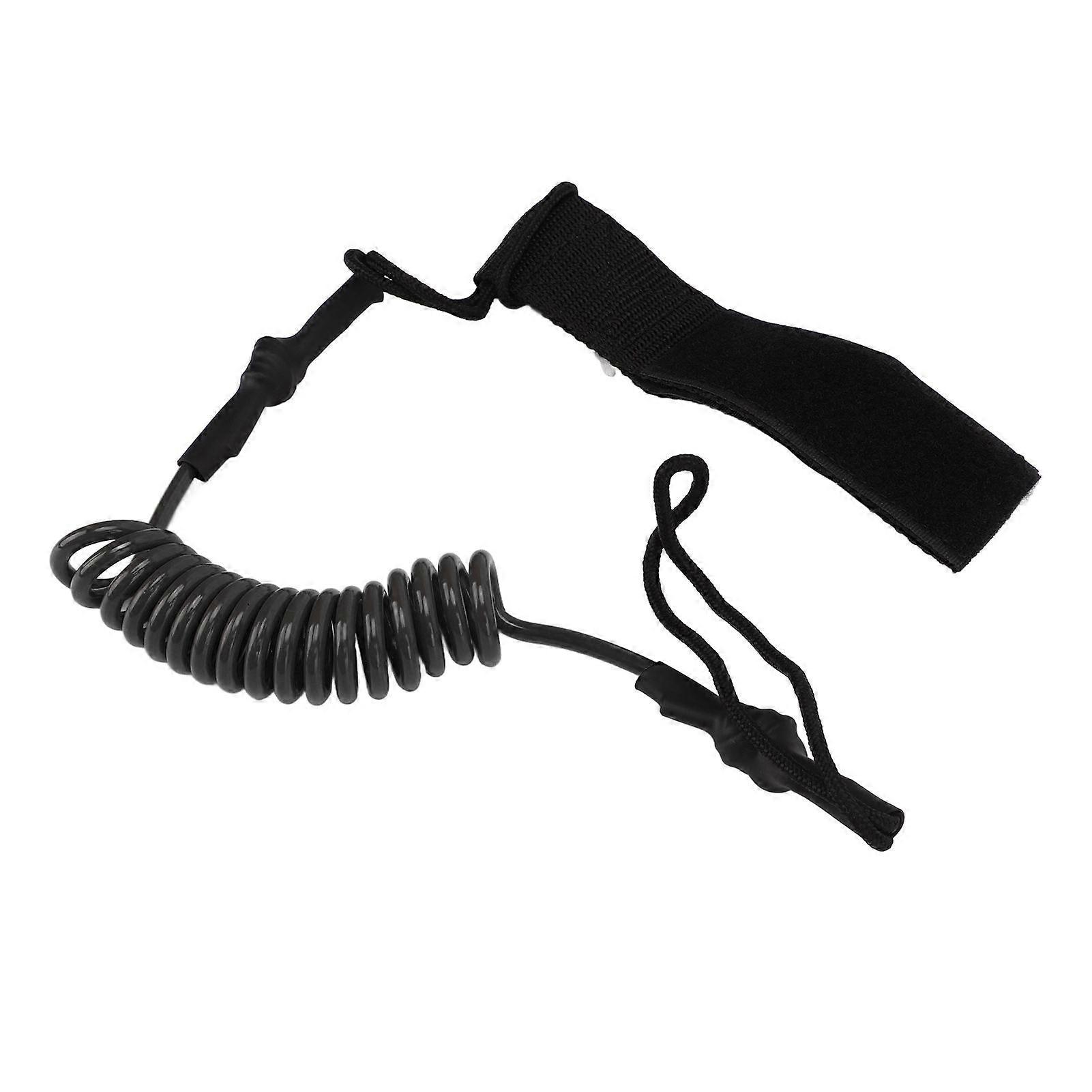 Kayak Oar Safety Rope Durable Strength Adjustable Paddle Board Accessories for Anti LostBlack