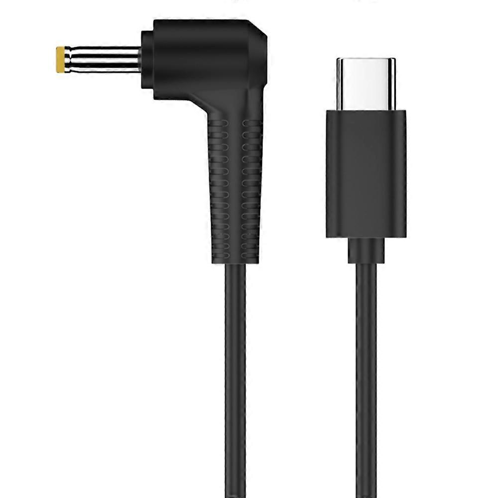 Type-C to DC Power Cord 20V 4.8 x 1.7mm PVC Power Cable Converter for Routers,Cameras,TV Box,Desk La
