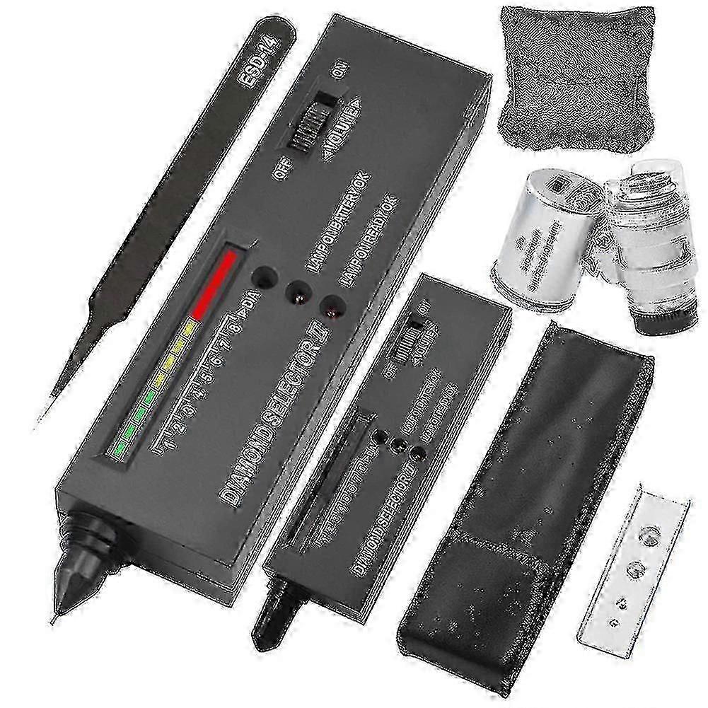 Diamond Tester Pen,professional Diamond Detector With 60x Mini Led Magnifying, Diamond Test Pen For -CAN-2025