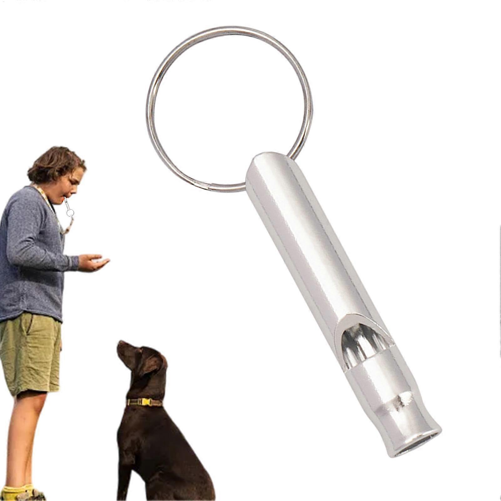 Training Dog Whistles Adjustable Frequency Dog Whistle Lightweight Bark Control Tool Puppy Recall Training Silver