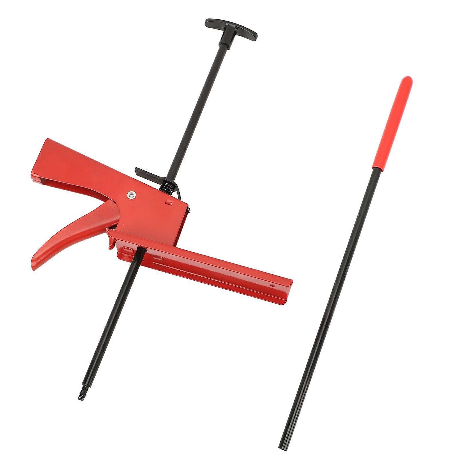 Adjustable Pedal Depressor 28 Inch Trigger Tool For Brake/Accelerator/Clutch Pedals Rubberized Foot Grip Plate Hooks