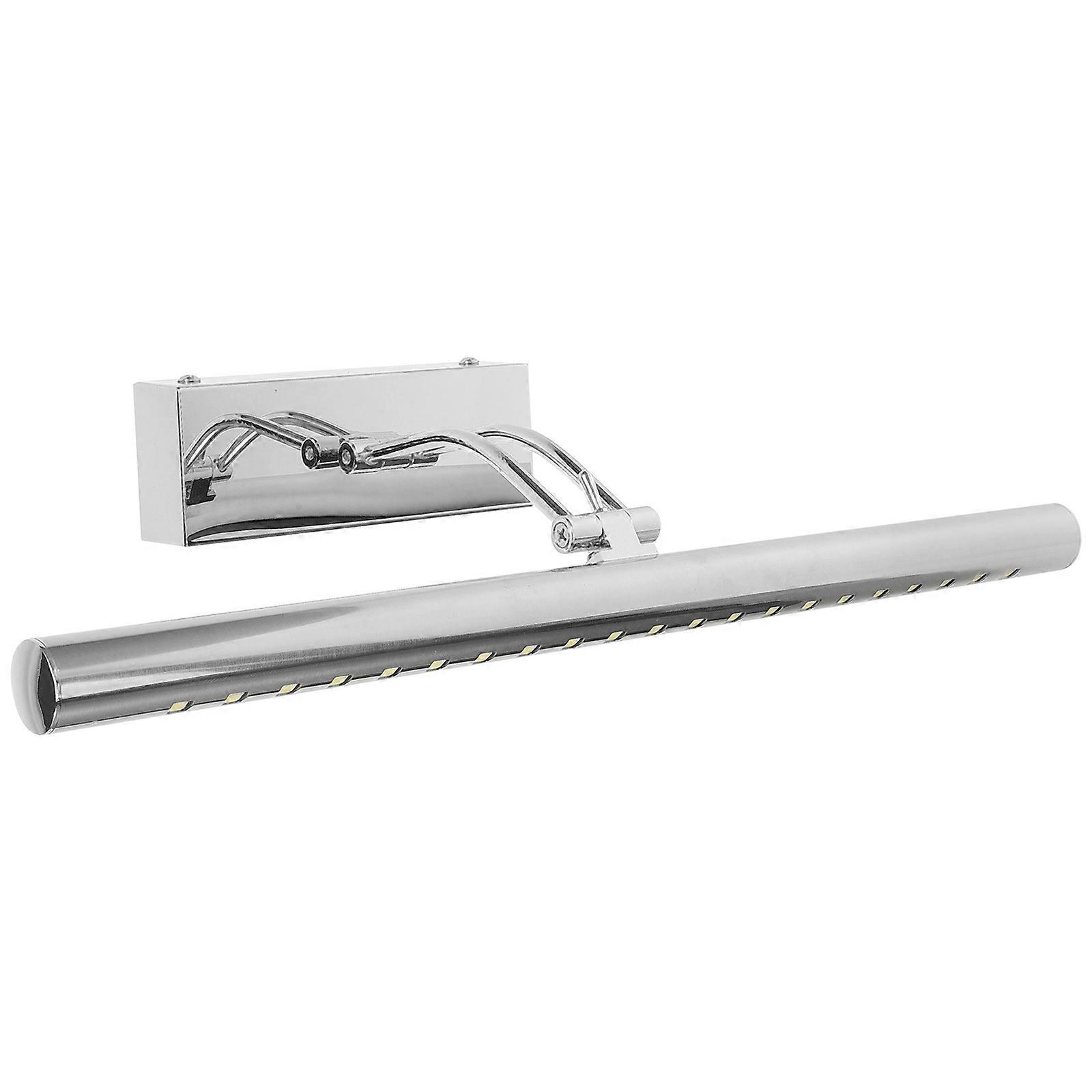 LED Vanity Mirror Light Silver Plastic with Easy Installation for Bathroom Home Use