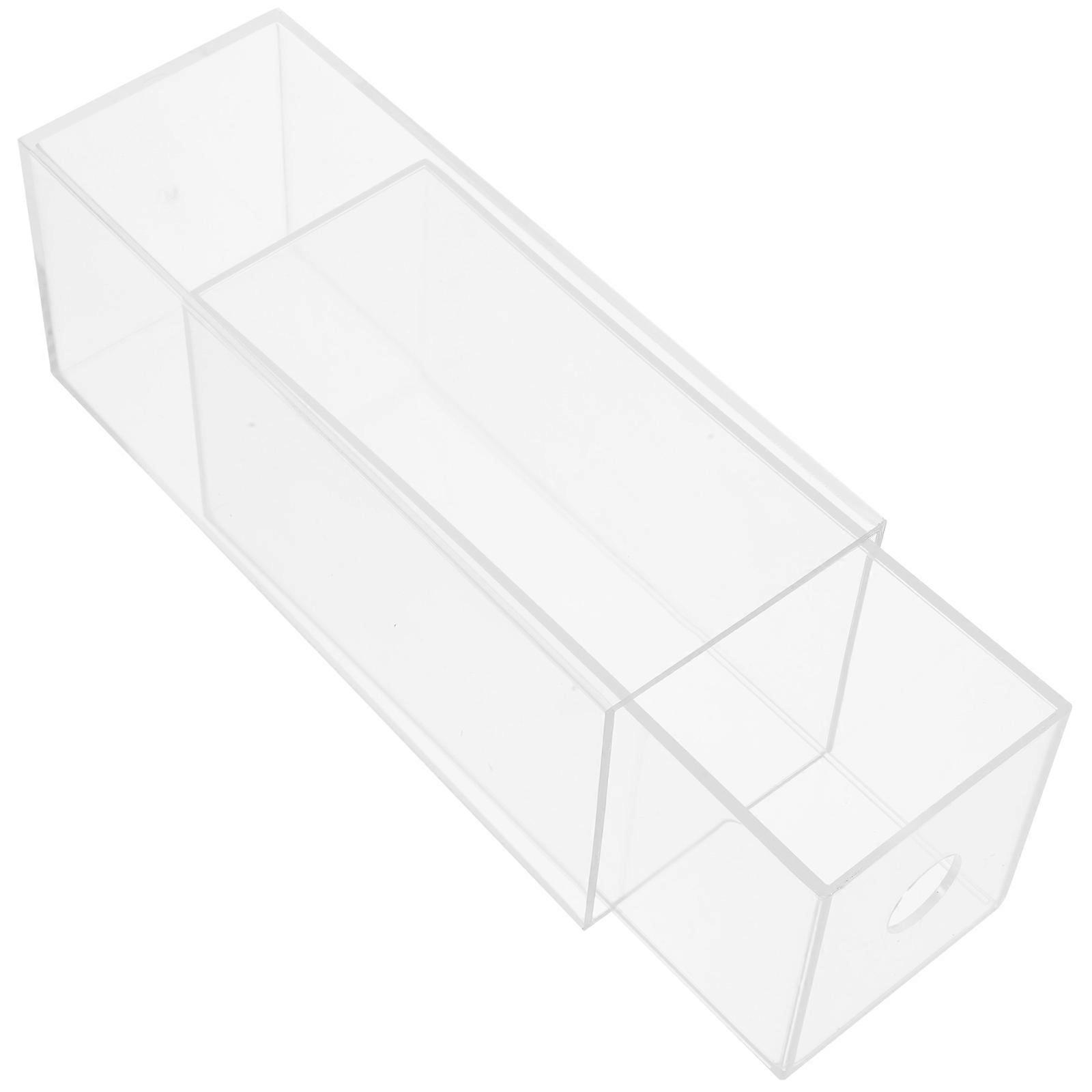 Drawer-style Desktop Organizer For Study Room And Kitchen Users In Clear Color With Multipurpose Functionality For Neat Organization 2Pcs