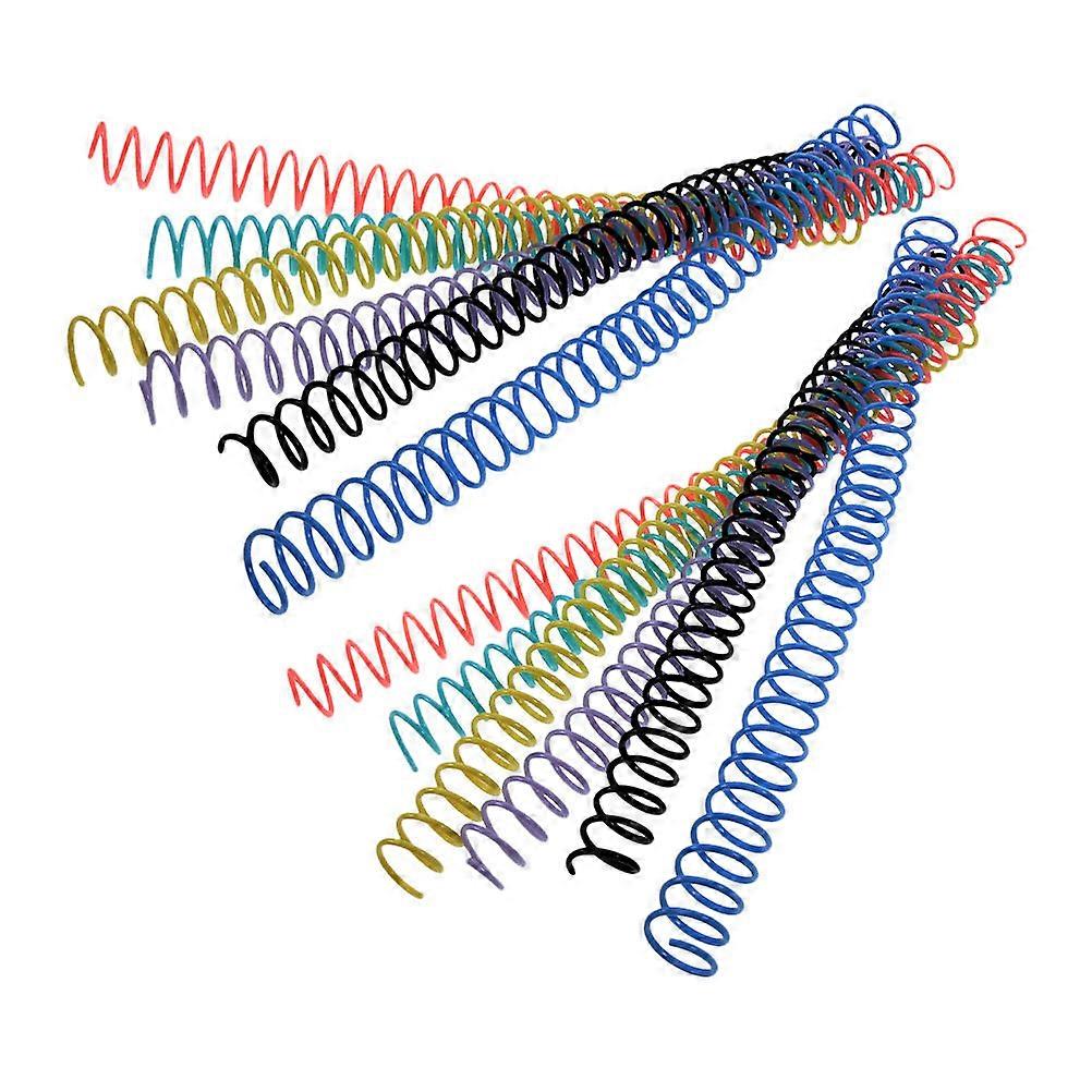 Portable Plastic Notebook Binding Rings Colored for 24Pcs