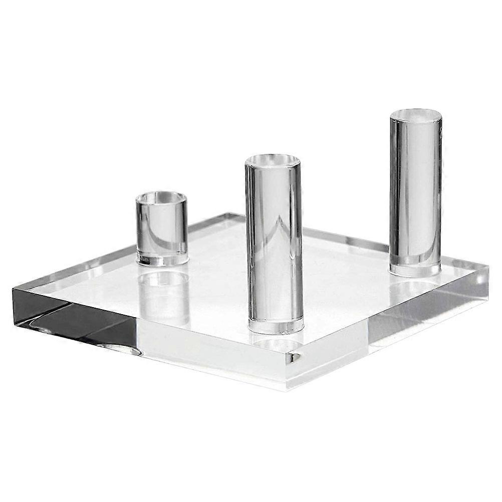 Display Holder 2Pcs Transparent Acrylic Stand Perfect For Specimens And Size 6.5x6.5cm Sturdy And Convenient Use