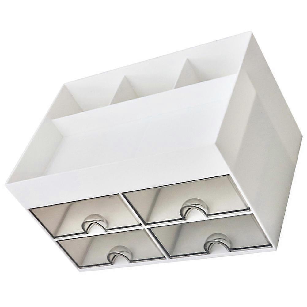 Desk Organizer Drawer Type Storage Box for Stationery 2Pcs Multi-Function