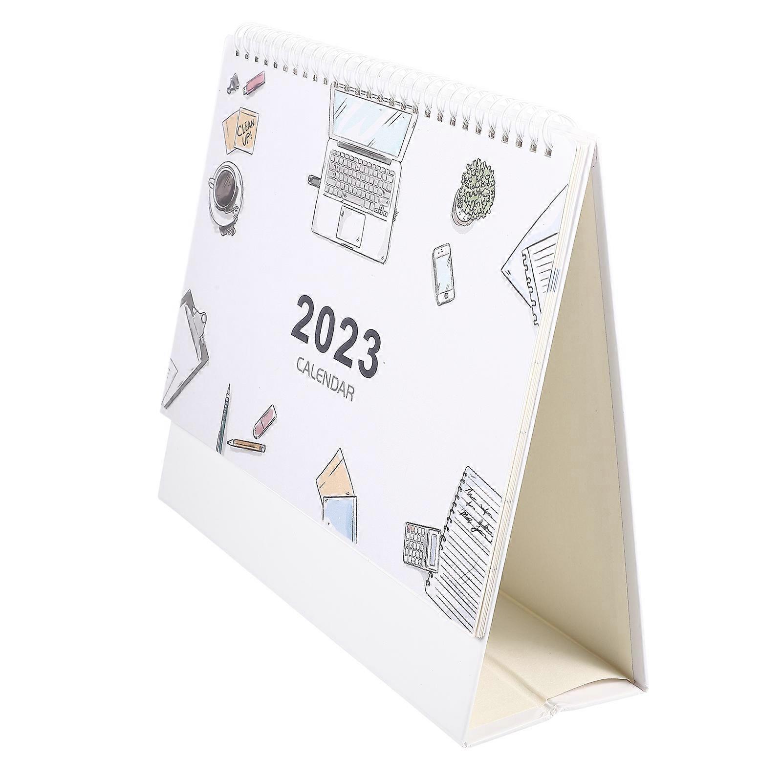 Decorative 2023 Desk Calendar 5Pcs Minimalist Shape Time Schedule Planning For Family Office Workers Easy To Use
