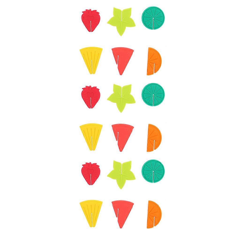 Creative Drink Marker Silicone Wine Glass Markers for 18Pcs Assorted Color