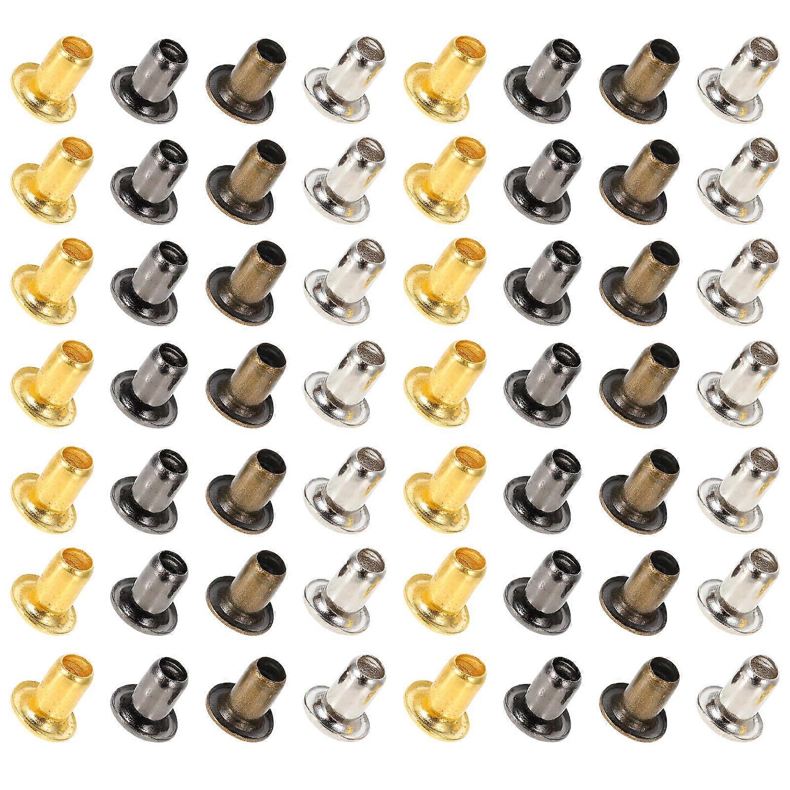 DIY Doll Shoes Buttons Alloy Mini Buttons for Crafts 200Pcs Assorted Color