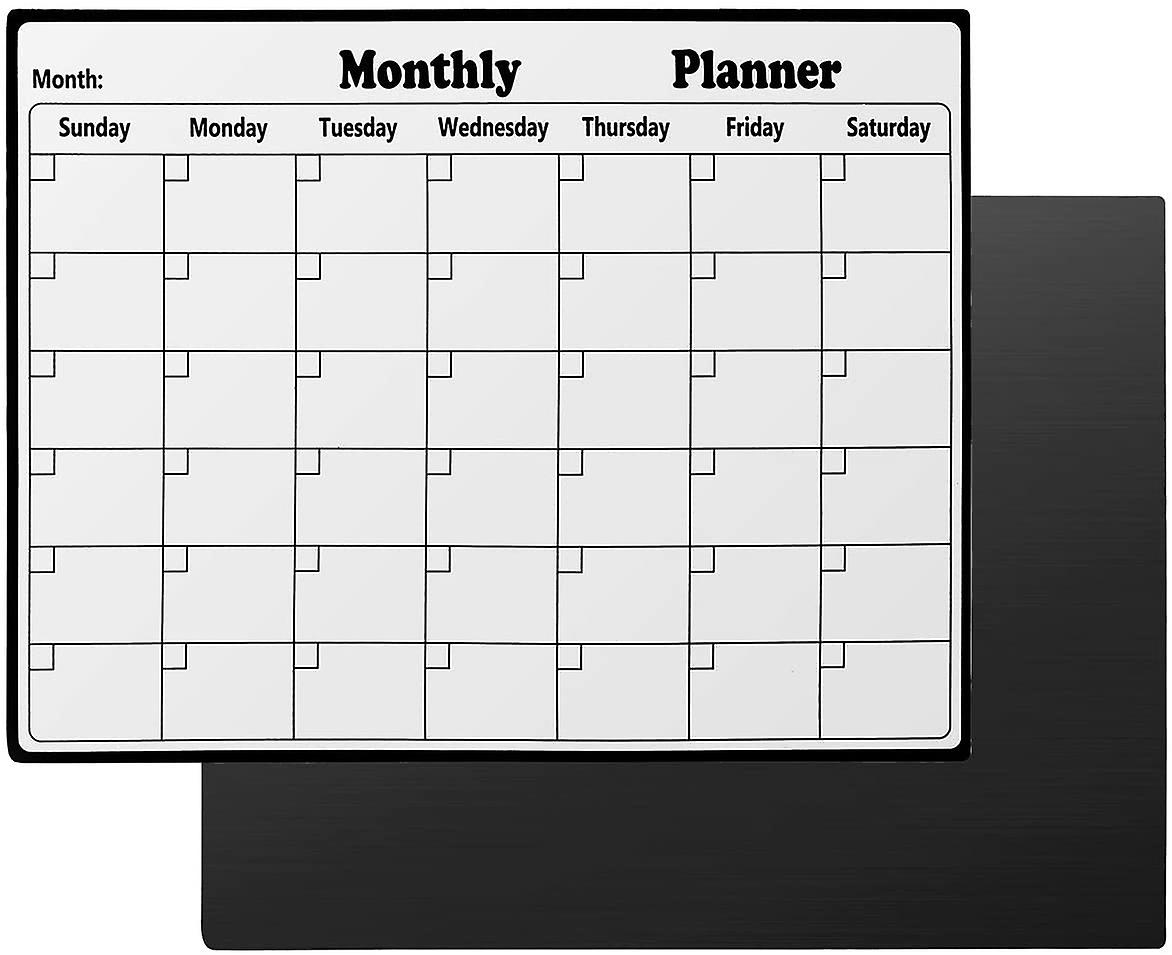 Dry Erase Monthly Calendar Large Magnetic Calendar, Undated Blank Yearly  Planner For Refrigerator Office Family | Fruugo KR