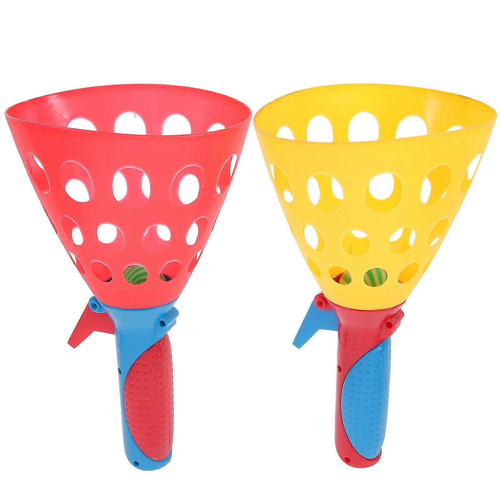 Interesting Children Toy Household Catch Balls for Playing 1Pair Catch Launcher