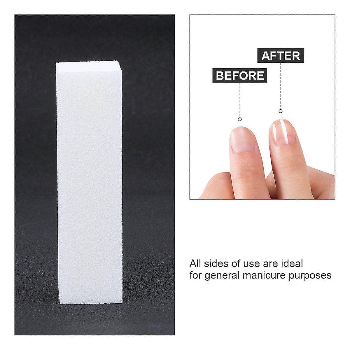 Durable Nail File Brush for Nail Polishing 2Pcs White Tool