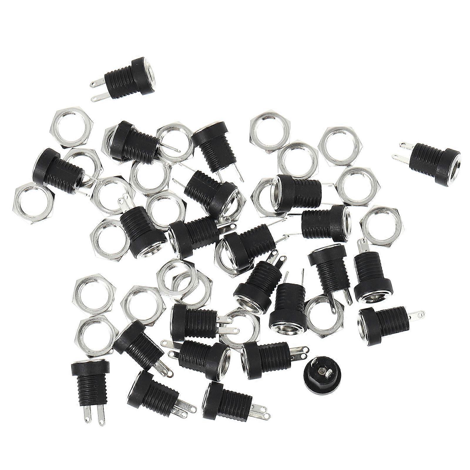 Dc Power Socket Dc Power Jack for Charging 2Pcs Panel Mount Connector