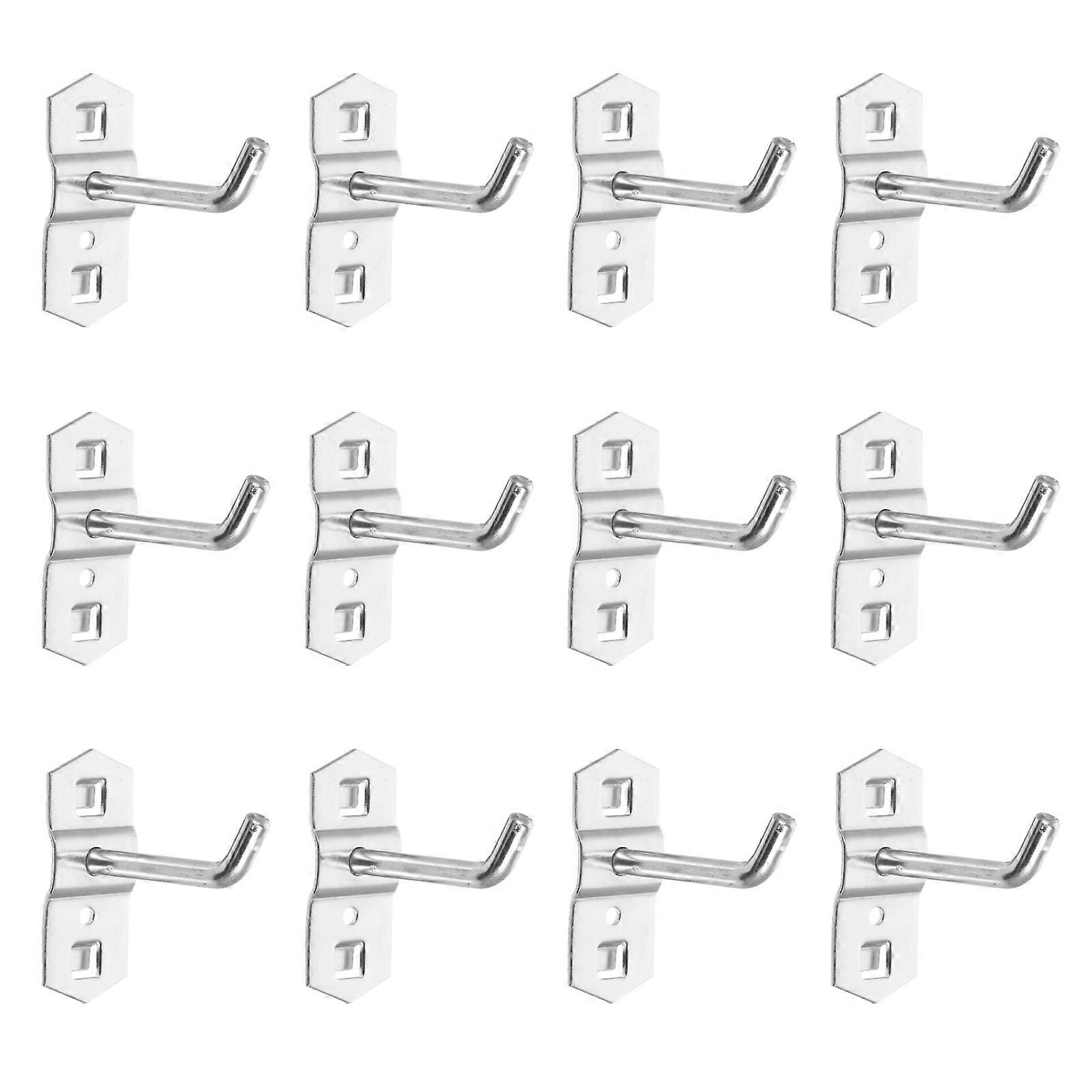 Iron Display Hook for Supermarket Shelf Use 84Pcs Silver
