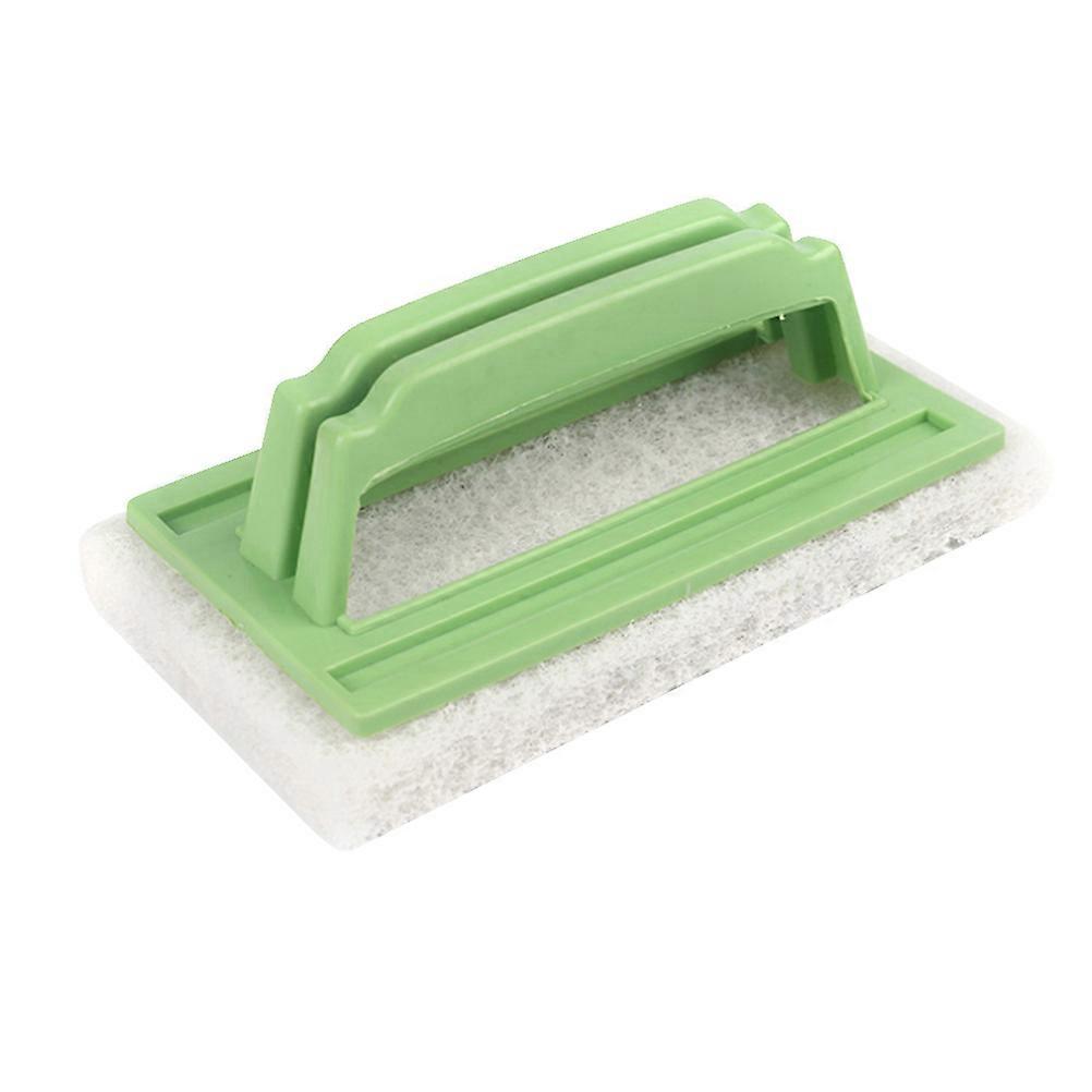 Cleaning Scouring Pad Sponge Brush for Cleaning 2Pcs Plastic Handle