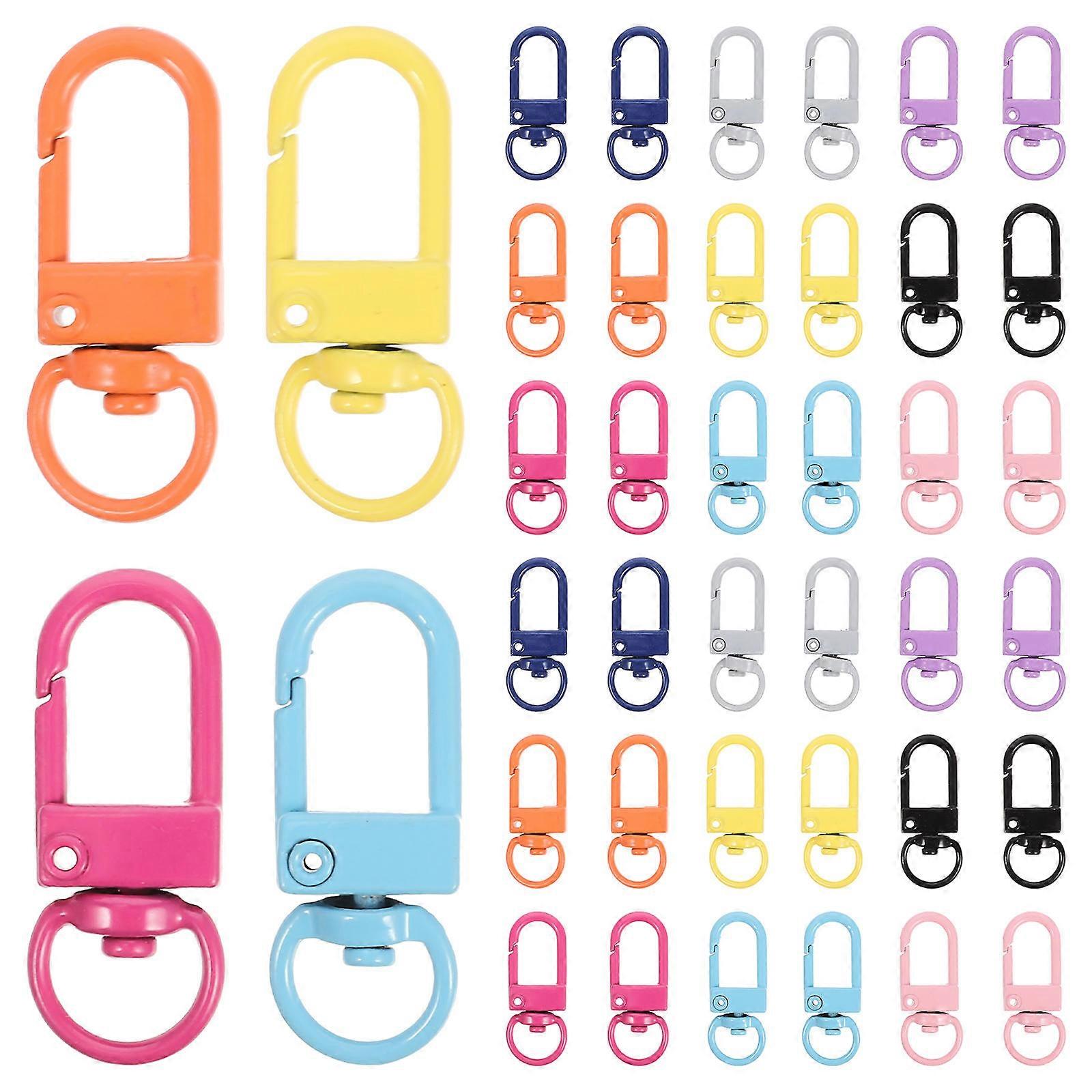Swivel Lanyards Alloy Key Chains for Bra 100Pcs Metal Lobster Claw Snap Hooks
