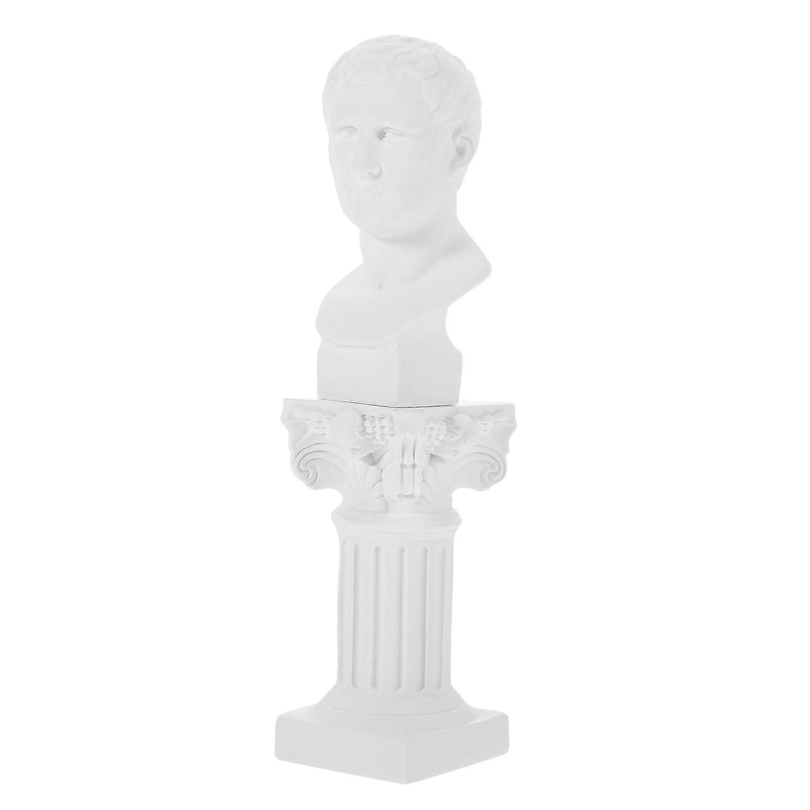 Resin Statue Decor Roman Column Stand for Home Use 5Sets