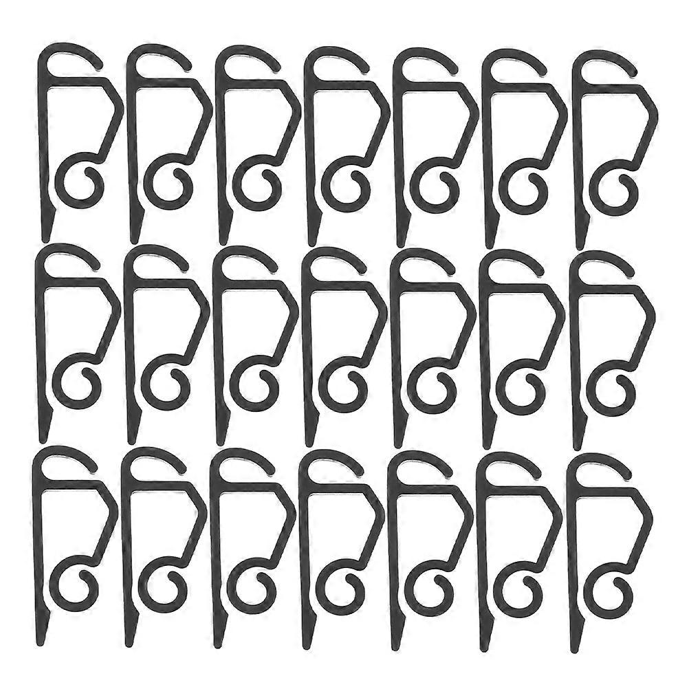 Gutter Light Clips Black for 300Pcs Outdoor Holiday String Lights
