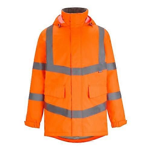 Regatta Mens Pro Contract Dover Hi-Vis Parka