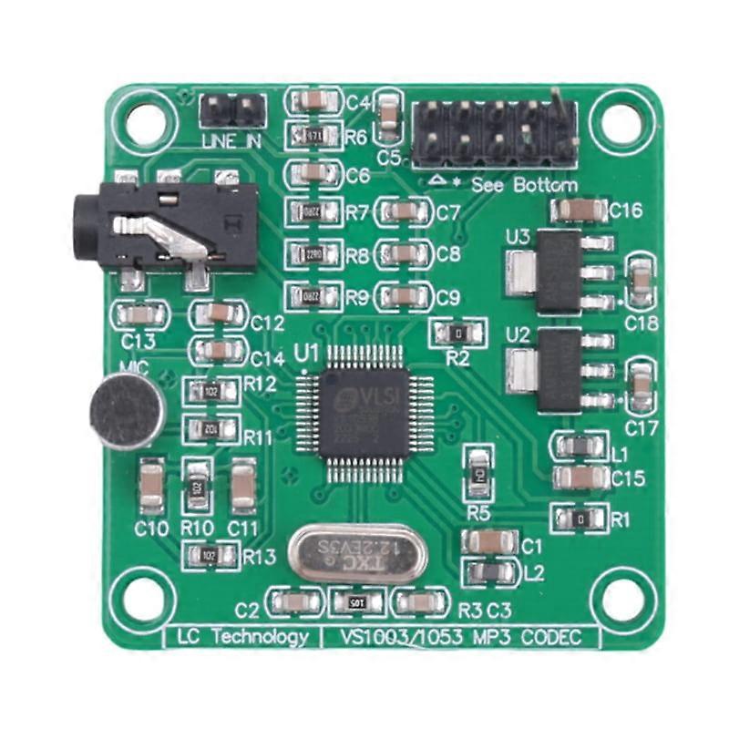 VS1053 MP3 Module Development Board with OnBoard Recording Function SPI Interface