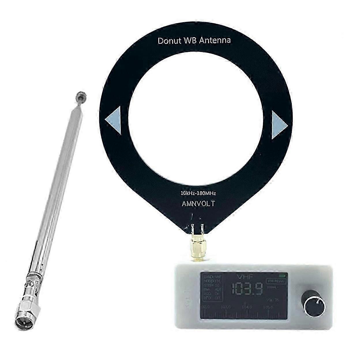 SI4732 Mini Radio Receiver 9.9KHz-181MHz+2XAntenna Portable Shortwave Radio Receiver SW LW AM FM SS