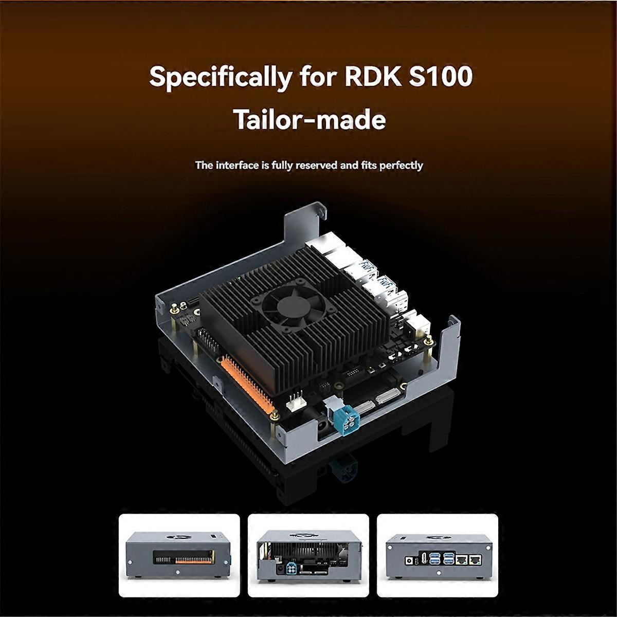 For D-Robotics RDK S100 Aluminum Alloy Shell Passive Cooling Supports