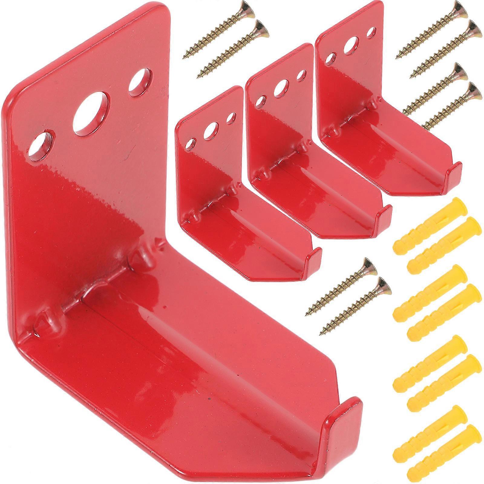 Fire Extinguisher Hooks 16 Pcs Heavy Duty Bracket For Home Office Factory Indoor Outdoor Red Hanging
