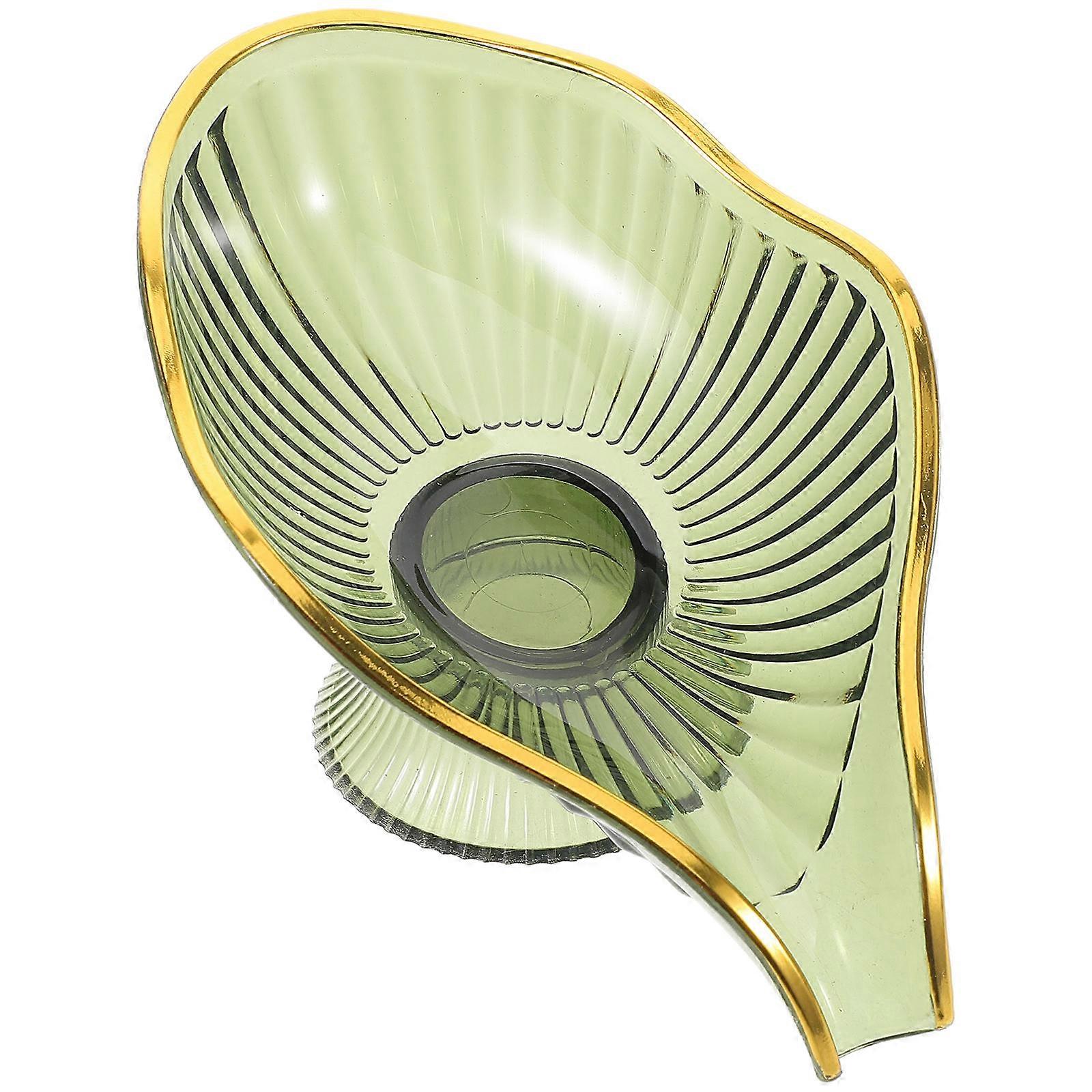 Soap Holder Tray for Draining with 5Pcs Acrylic Soap Boxes Light Green