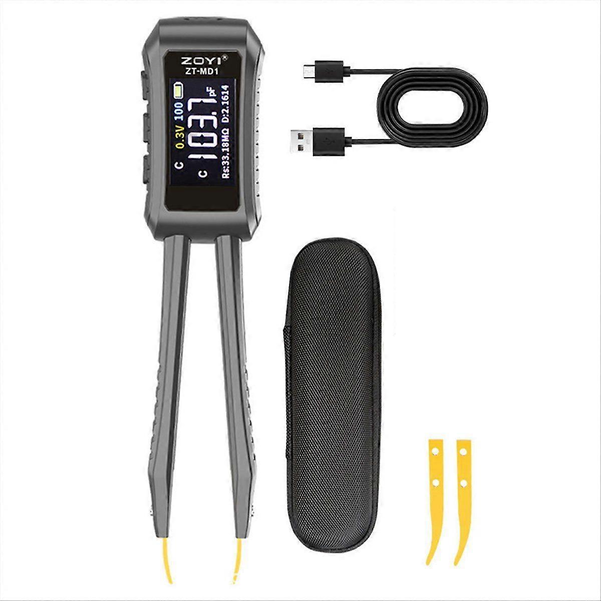 Meter, Meter Tweezer , Digital Multimeter Tester with OLED Display, Tester for Resistor, Capacitor, Inductance