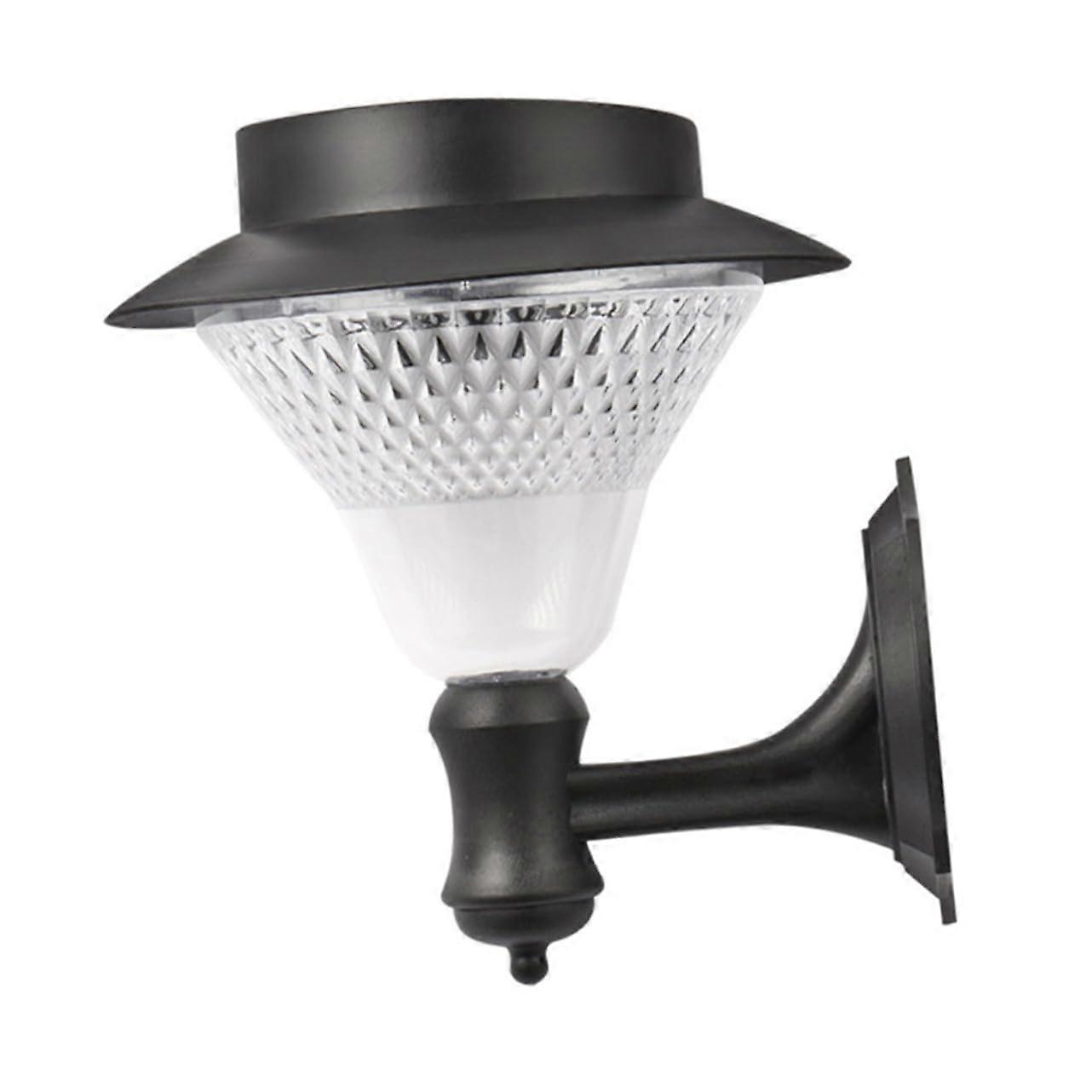Solar Wall Light Garden Lamp For Fence, Lawn And Pathway, Solar Powered, Warm Yellow Light, Easy Install, Weatherproof