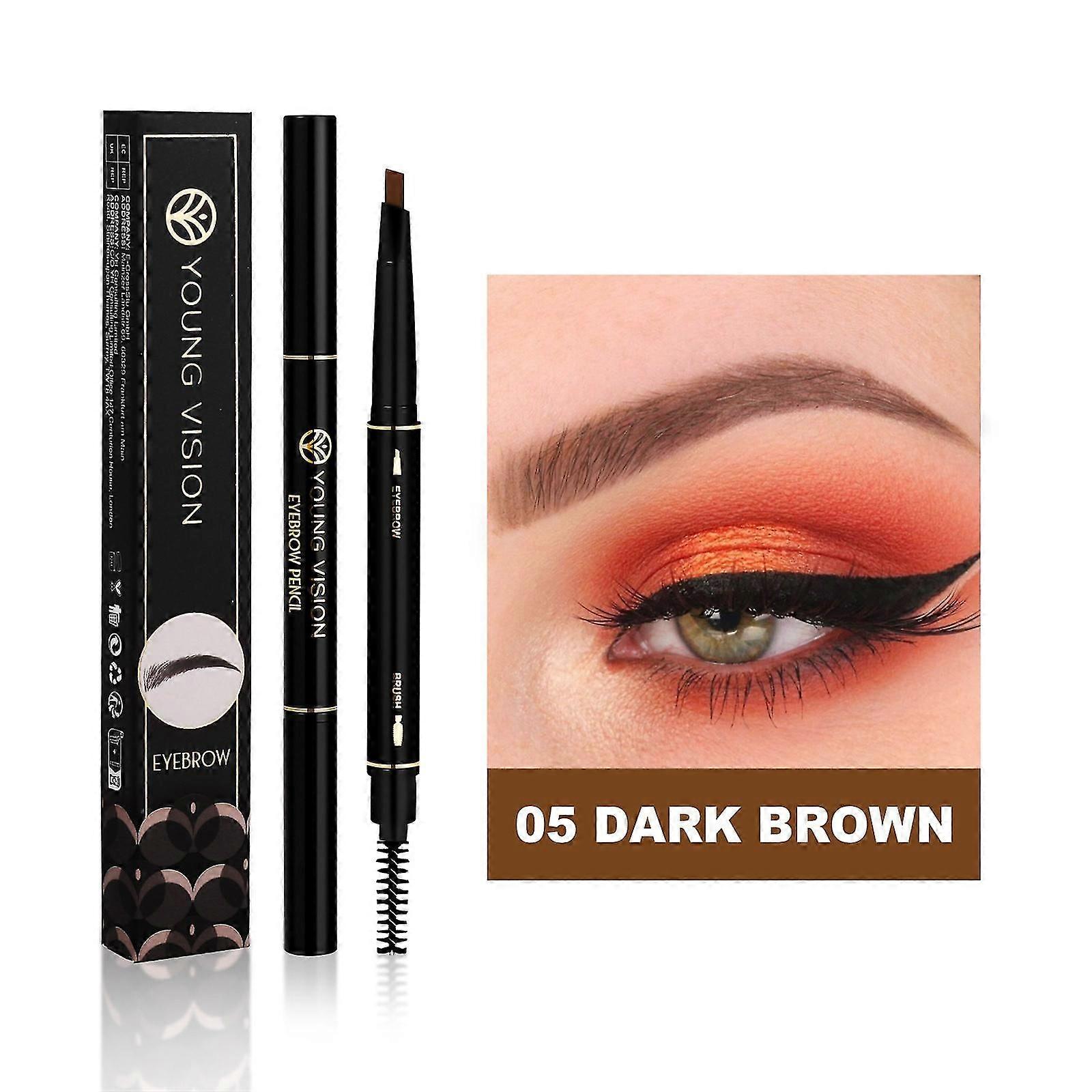 Automatic Rotating More Squared Water Not Easily Smudged Triangular Eyebrow Pencil With A Brush FLYE0447