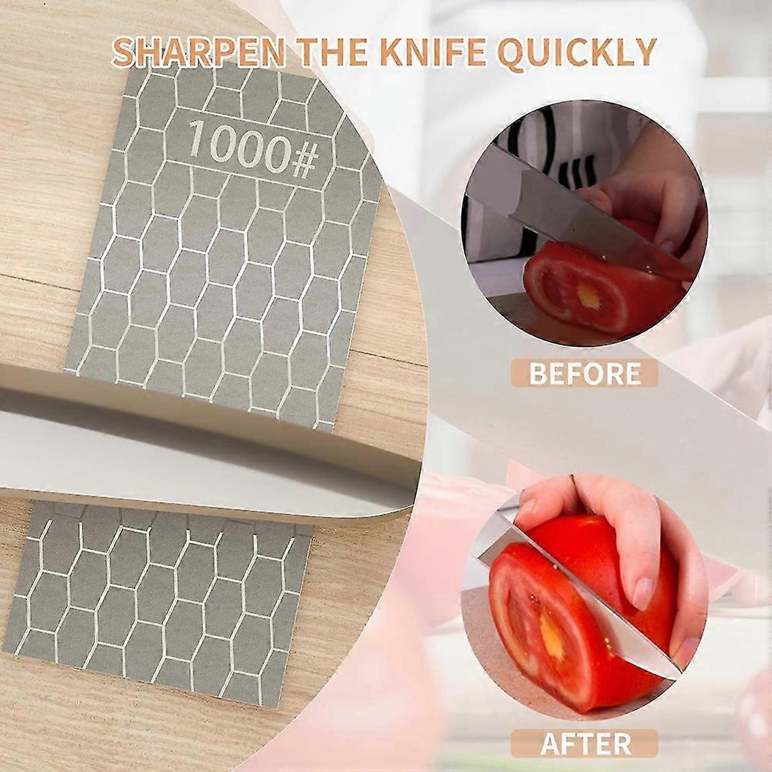 Diamond Whetstone Set, Sharpening Discs with Honeycomb Surface Plates, Coarse to Extra Fine 200/400/600/1000/2000 Grit