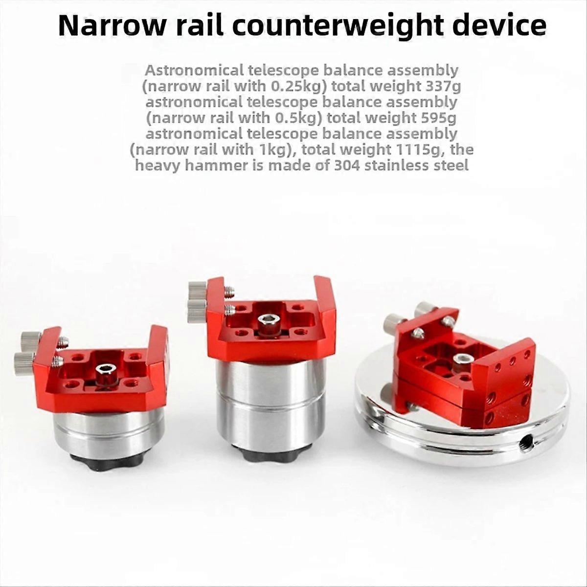 Ensemble de poids pour télescope astronomique, rail large et étroit, kit d’équilibrage du miroir primaire, accessoire de télescope