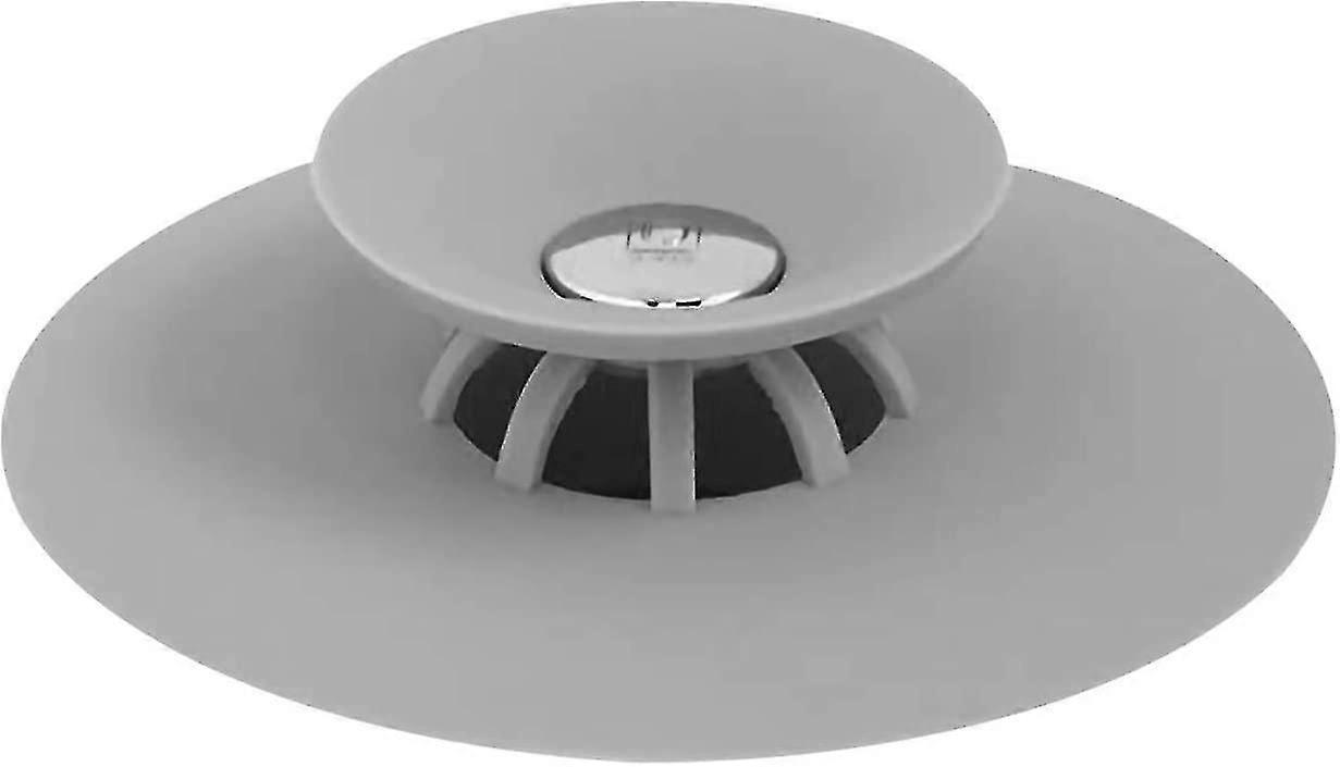 Tubs (gray), Drain Plug, Drain Filter, Sink Filter With Hair Catch Function For Kitchen Sinks, Bath Sinks
